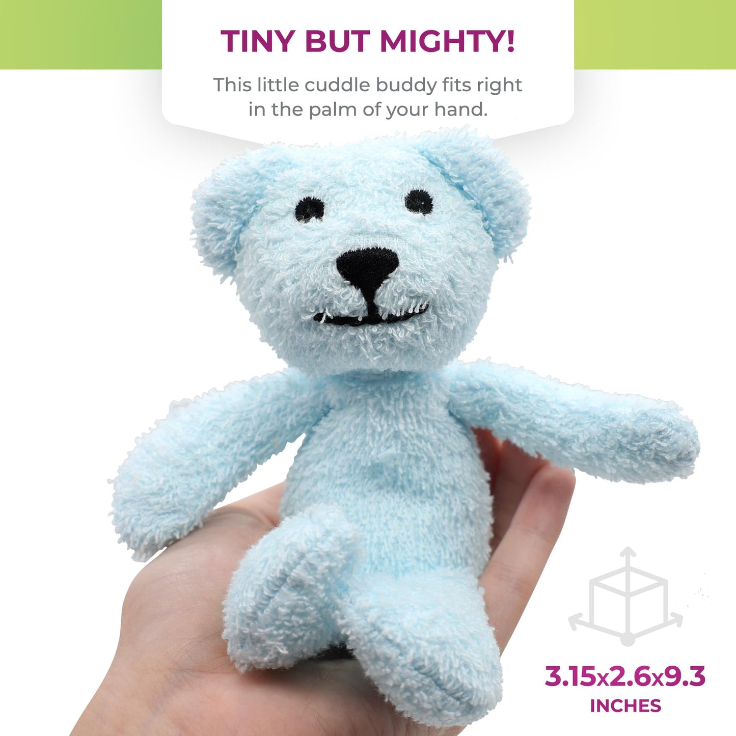 Thermal-Aid Zoo Mini Buckley Blue Bear — Mold-Resistant Hot & Cold Pack for Kids