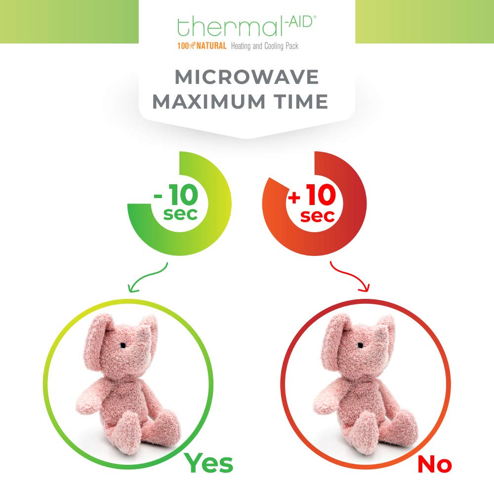 Thermal-Aid Zoo Mini Elephant Hot & Cold Pack for Kids | Reusable Plush Toy