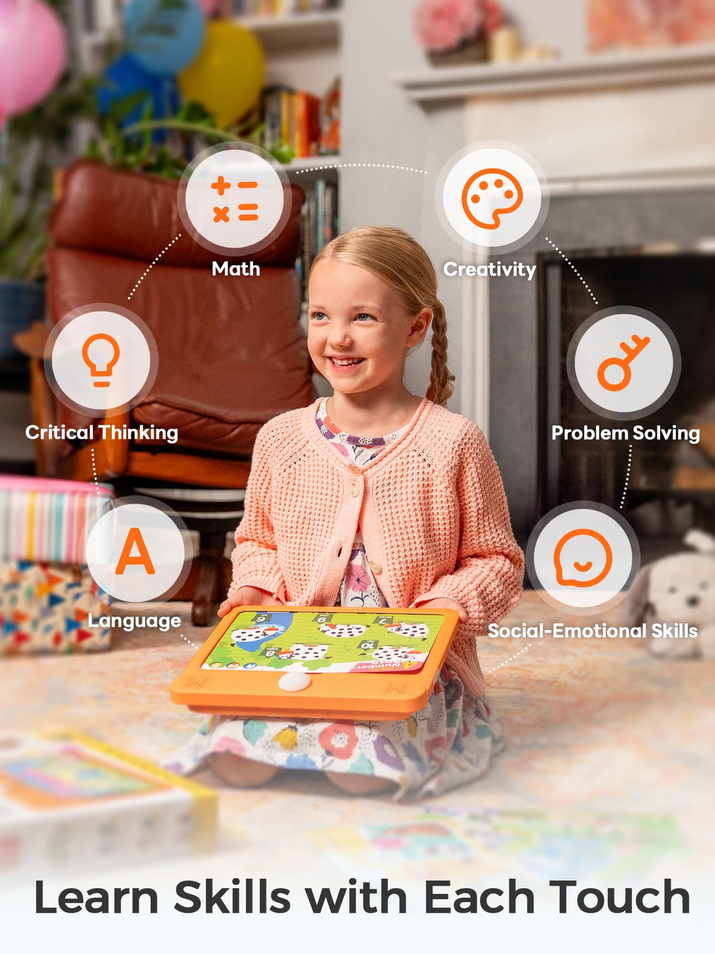 Think Academy Interactive Learning Pad – Screen-Free Learn-to-Read System for Kids 3–5