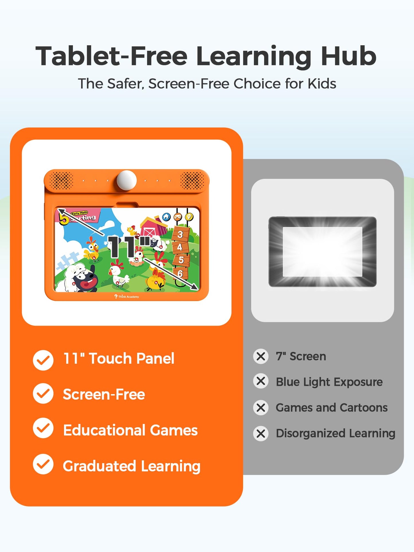 Think Academy Interactive Learning Pad – Screen-Free Learn-to-Read System for Kids 3–5