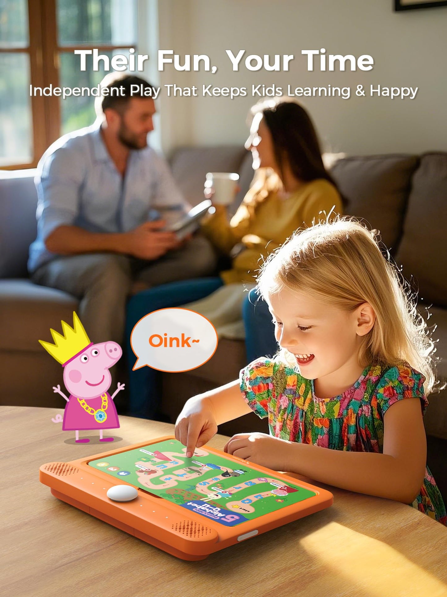 Think Academy Interactive Learning Pad – Screen-Free Learn-to-Read System for Kids 3–5