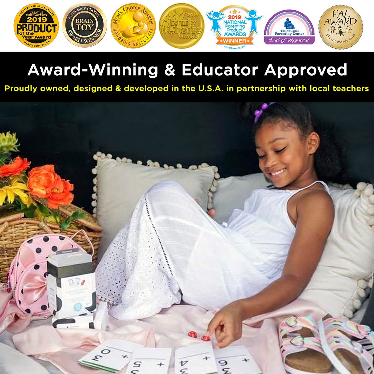 Think Tank Scholar 346 Addition & Subtraction Flash Cards Set – Color-Coded for Kindergarten to 3rd Grade (Award Winning)