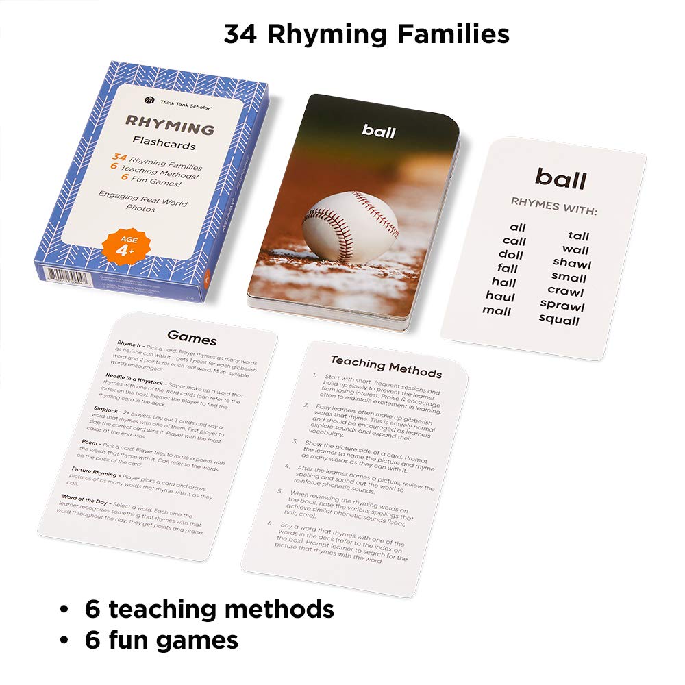 Think Tank Scholar: Award-Winning 5-Deck Jumbo Flash Cards for Preschool & Kindergarten