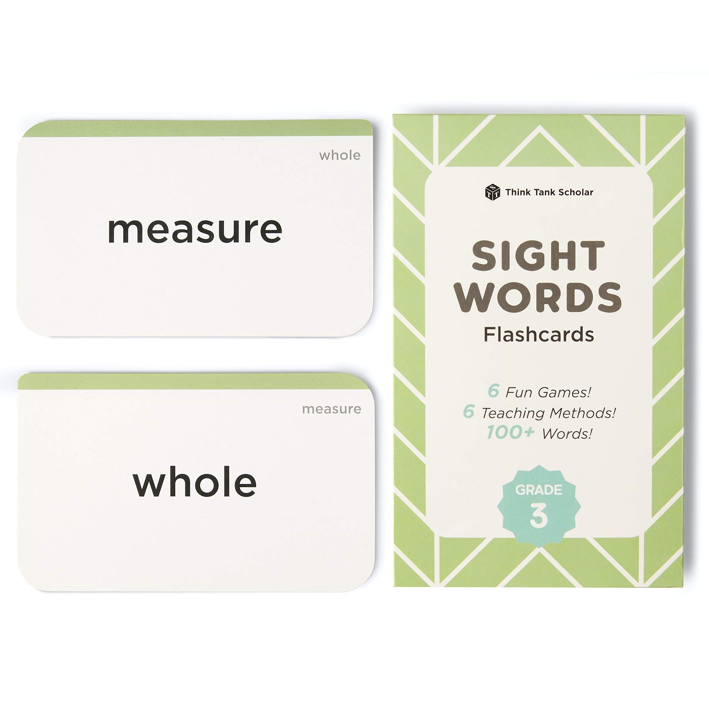 Think Tank Scholar Award-Winning 3rd Grade Sight Words Flash Cards – 100+ Dolch & Fry High-Frequency Words