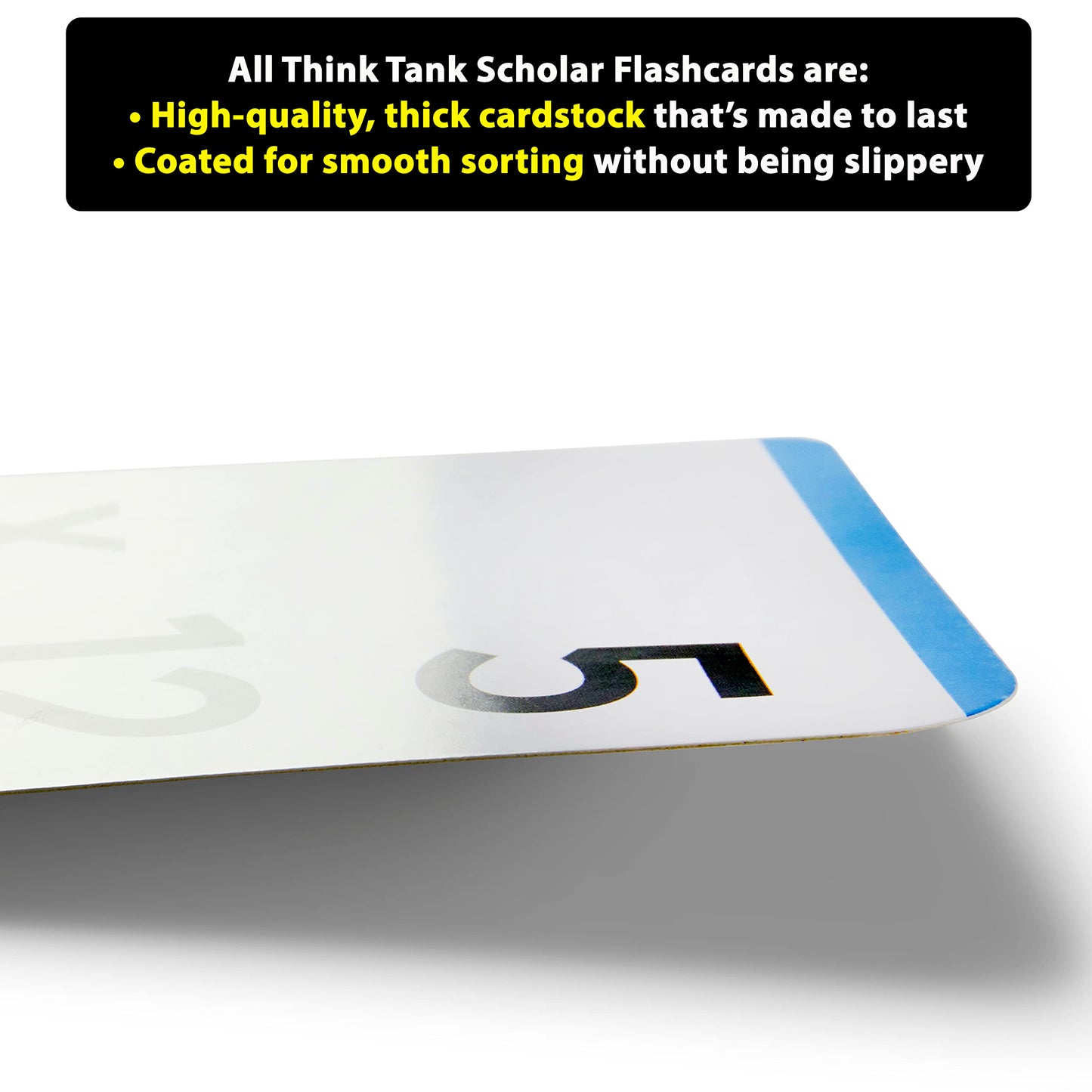 Think Tank Scholar Award-Winning Math Flash Cards – Multiplication & Division 0–12 (Gr 3–6) Jumbo Cards