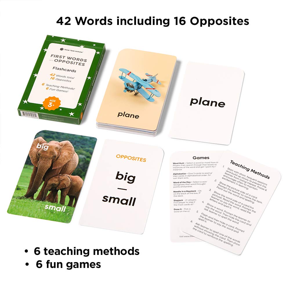 Think Tank Scholar: Award-Winning 5-Deck Jumbo Flash Cards for Preschool & Kindergarten