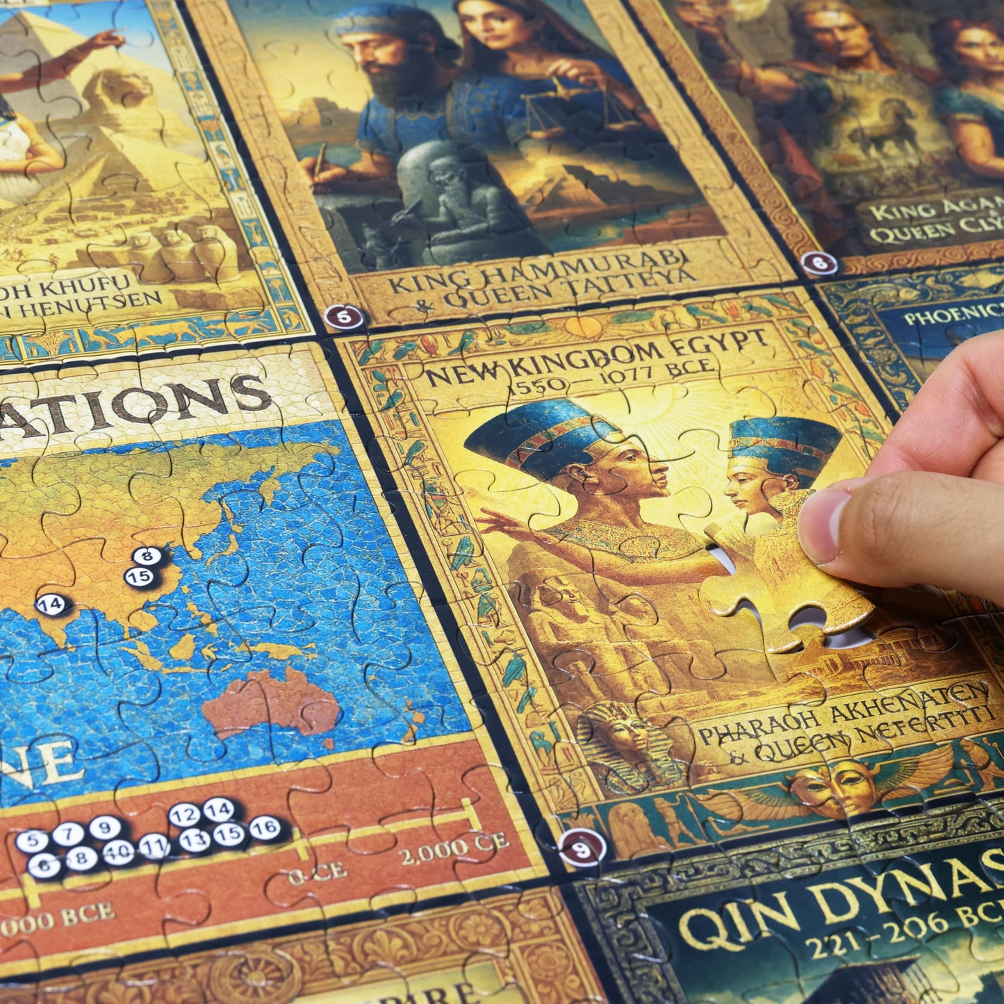 Think2Master Ancient Civilizations Puzzle – 504 Pieces Large-Format (26.8 x 18.9 in) | Great Gift for Teens & Adults