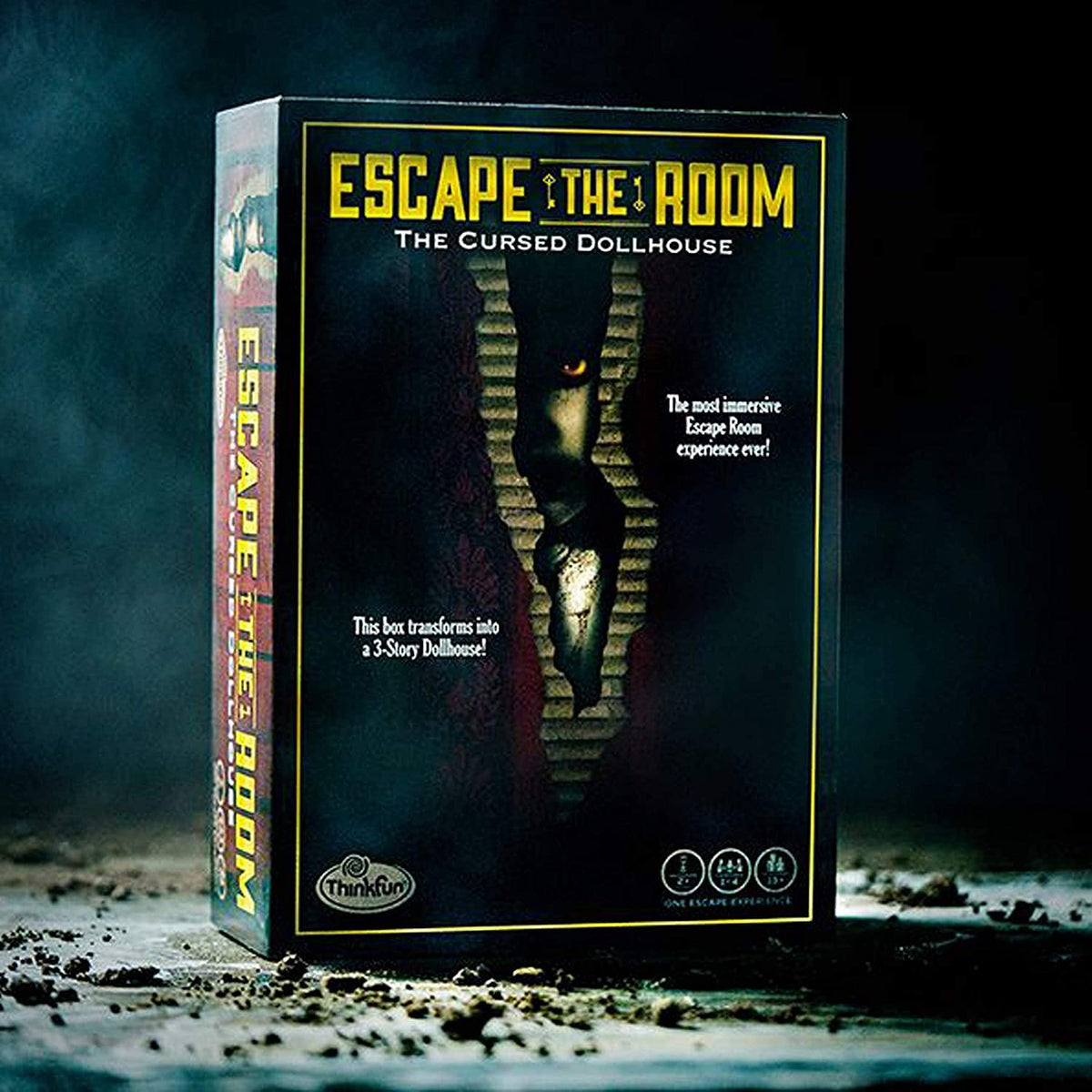 ThinkFun Escape the Room: The Cursed Dollhouse – 3-Story Mystery Puzzle for Ages 13+