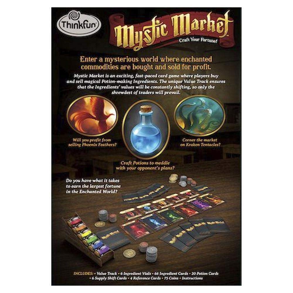 ThinkFun Mystic Market Strategy Card Game – 2-4 Players, Ages 10+