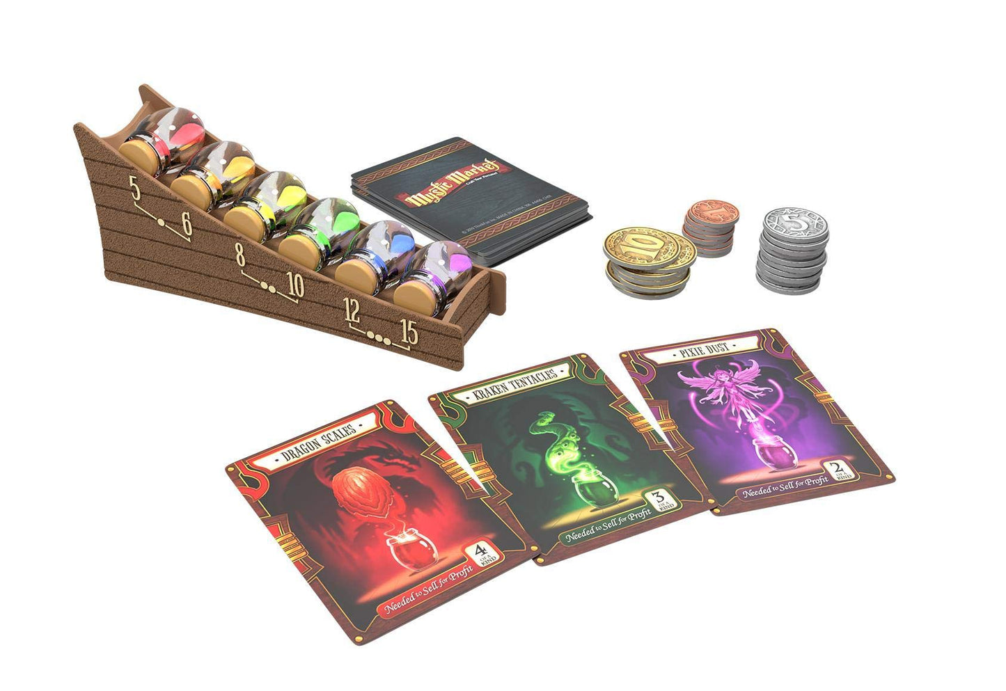 ThinkFun Mystic Market Strategy Card Game – 2-4 Players, Ages 10+