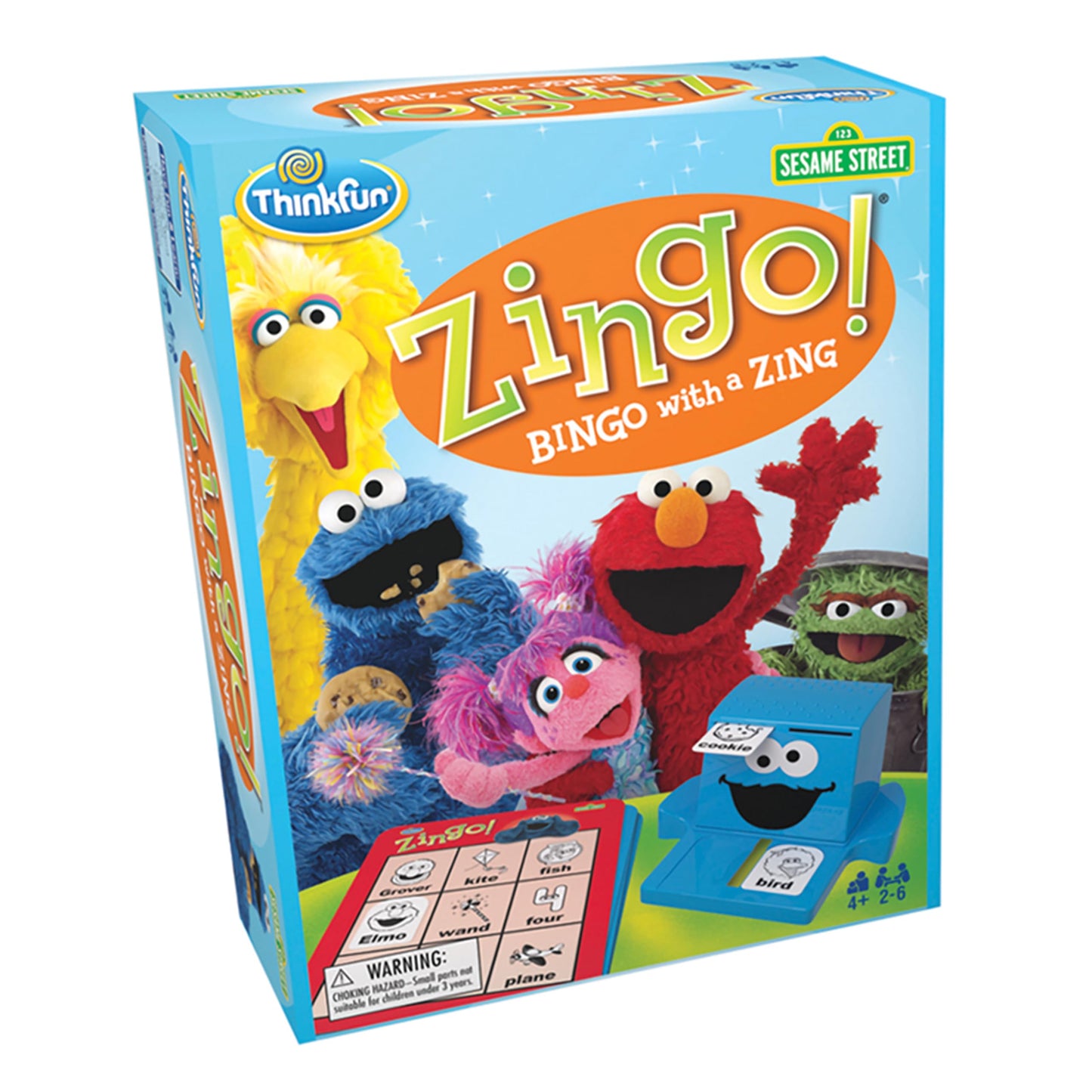 ThinkFun Sesame Street Zingo! Build Language Skills – Ages 4+