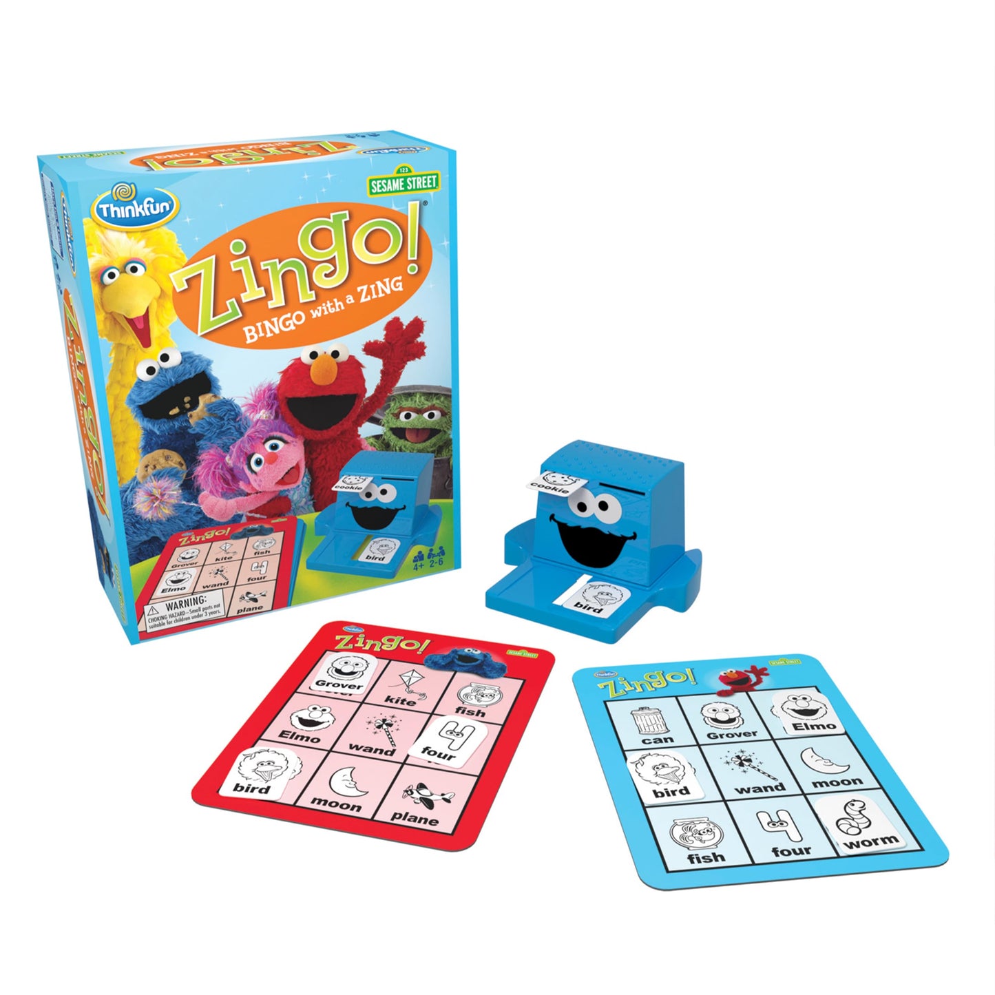 ThinkFun Sesame Street Zingo! Build Language Skills – Ages 4+