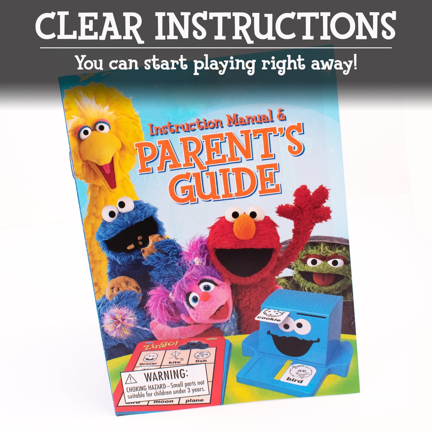 ThinkFun Sesame Street Zingo! Build Language Skills – Ages 4+