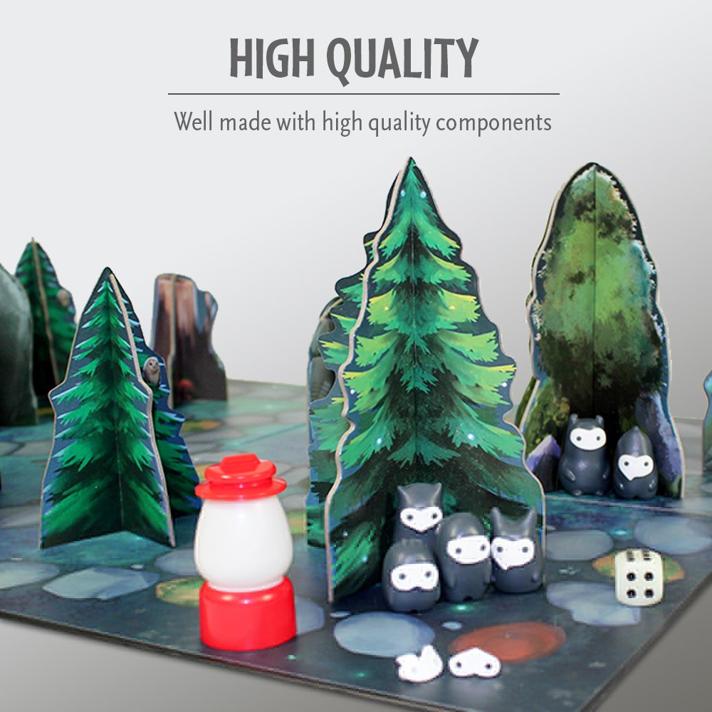 ThinkFun Shadows in The Forest - Play-In-The-Dark Board Game for Kids & Adults