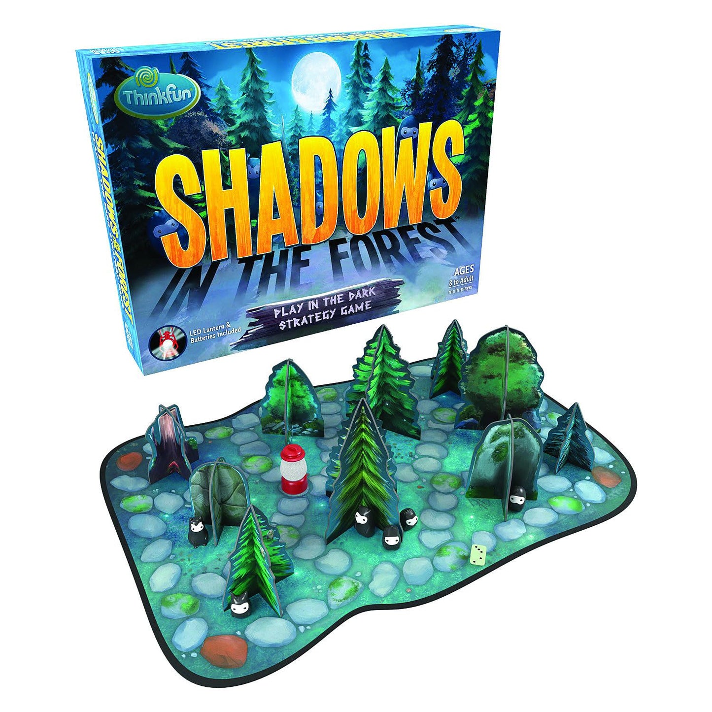 ThinkFun Shadows in The Forest - Play-In-The-Dark Board Game for Kids & Adults