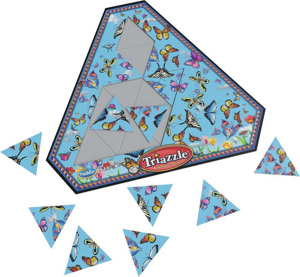 ThinkFun Triazzle Butterfly Edition – Brain-Teasing Picture Puzzle