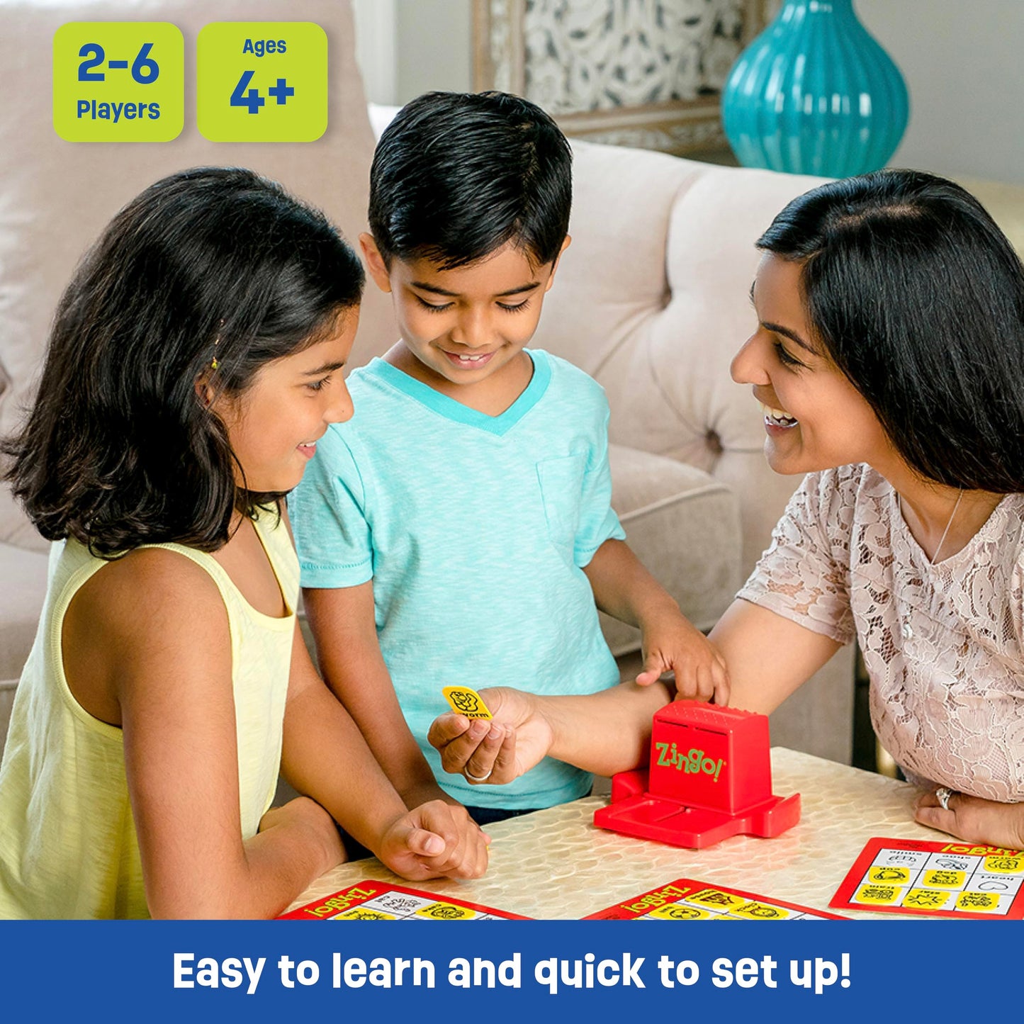 ThinkFun Zingo 1-2-3 - Fast-Paced Counting & Word Recognition Game