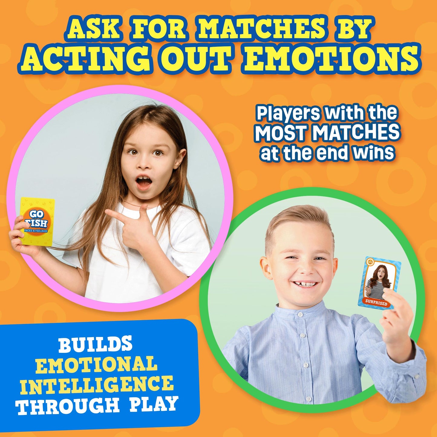 ThinkPsych Go Fish – Faces & Feelings Card Game for Kids 6+ | SEL & Social Skills