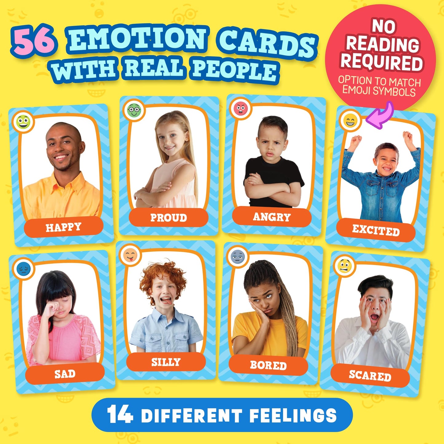 ThinkPsych Go Fish – Faces & Feelings Card Game for Kids 6+ | SEL & Social Skills