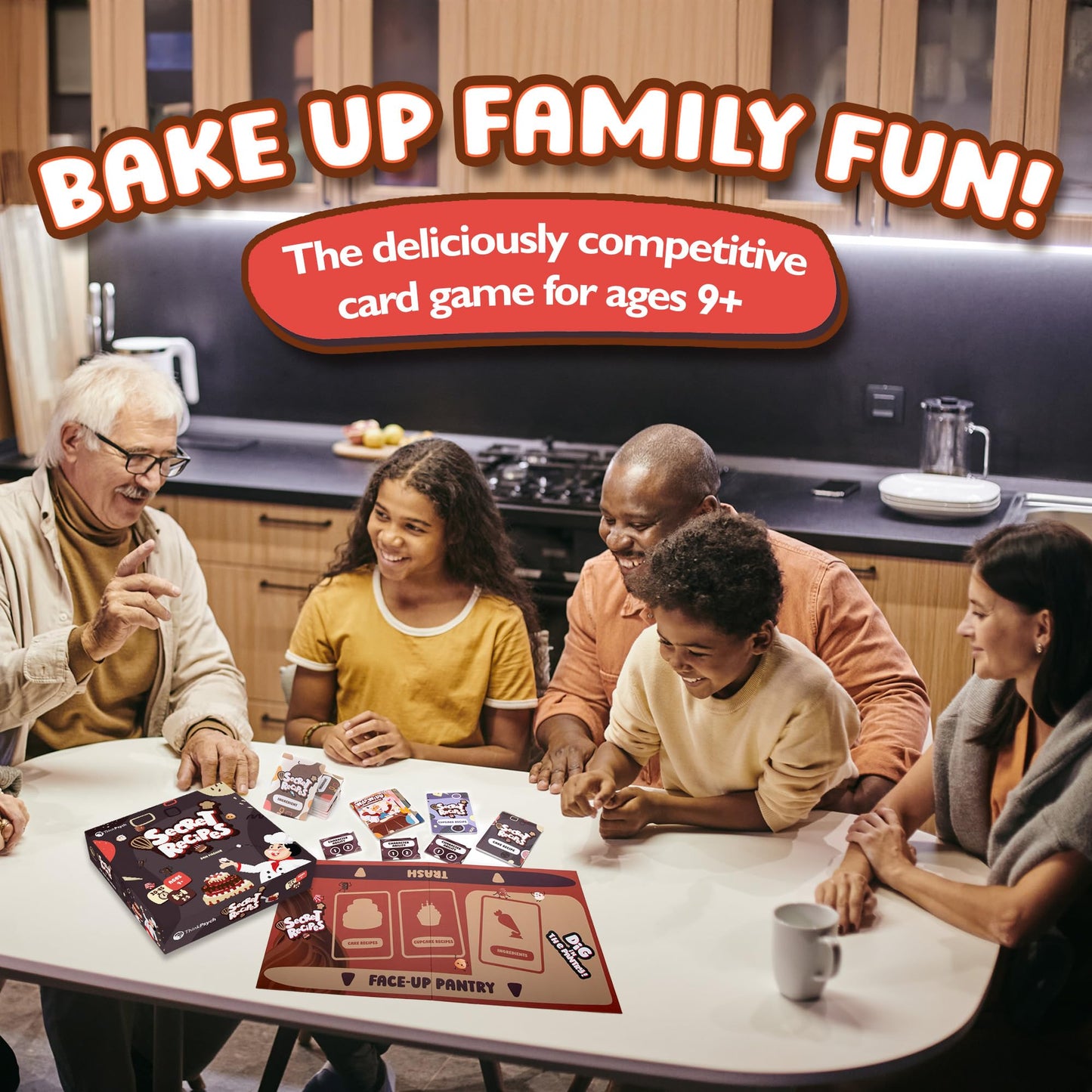 ThinkPsych Secret Recipes - Sneaky Baking Family Game for 2-5 Players | Ages 9+