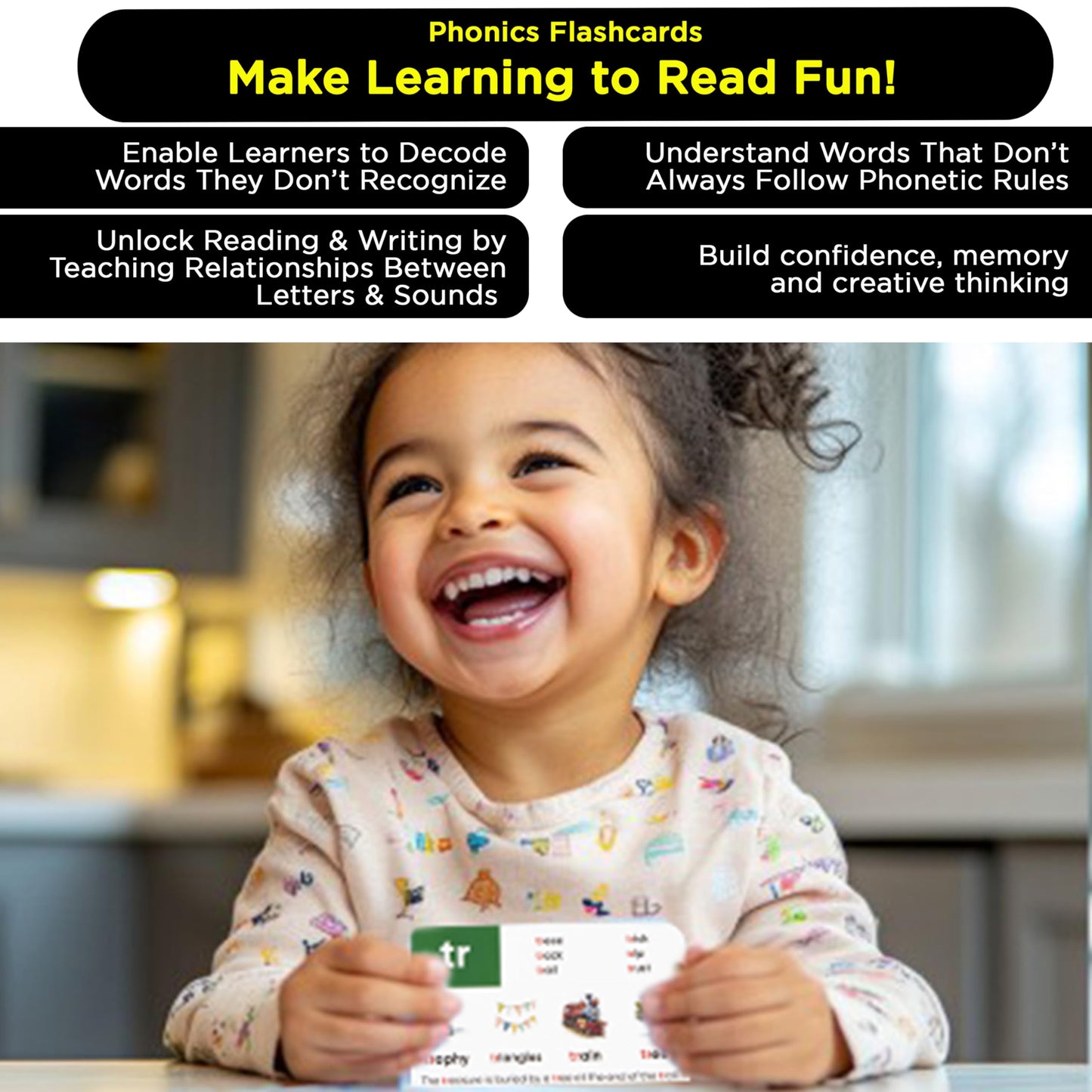 Think Tank Scholar – Award-Winning Phonics & Vocabulary Flash Cards for Ages 4–8 | 1000+ Words with Prefixes, Suffixes & CVC