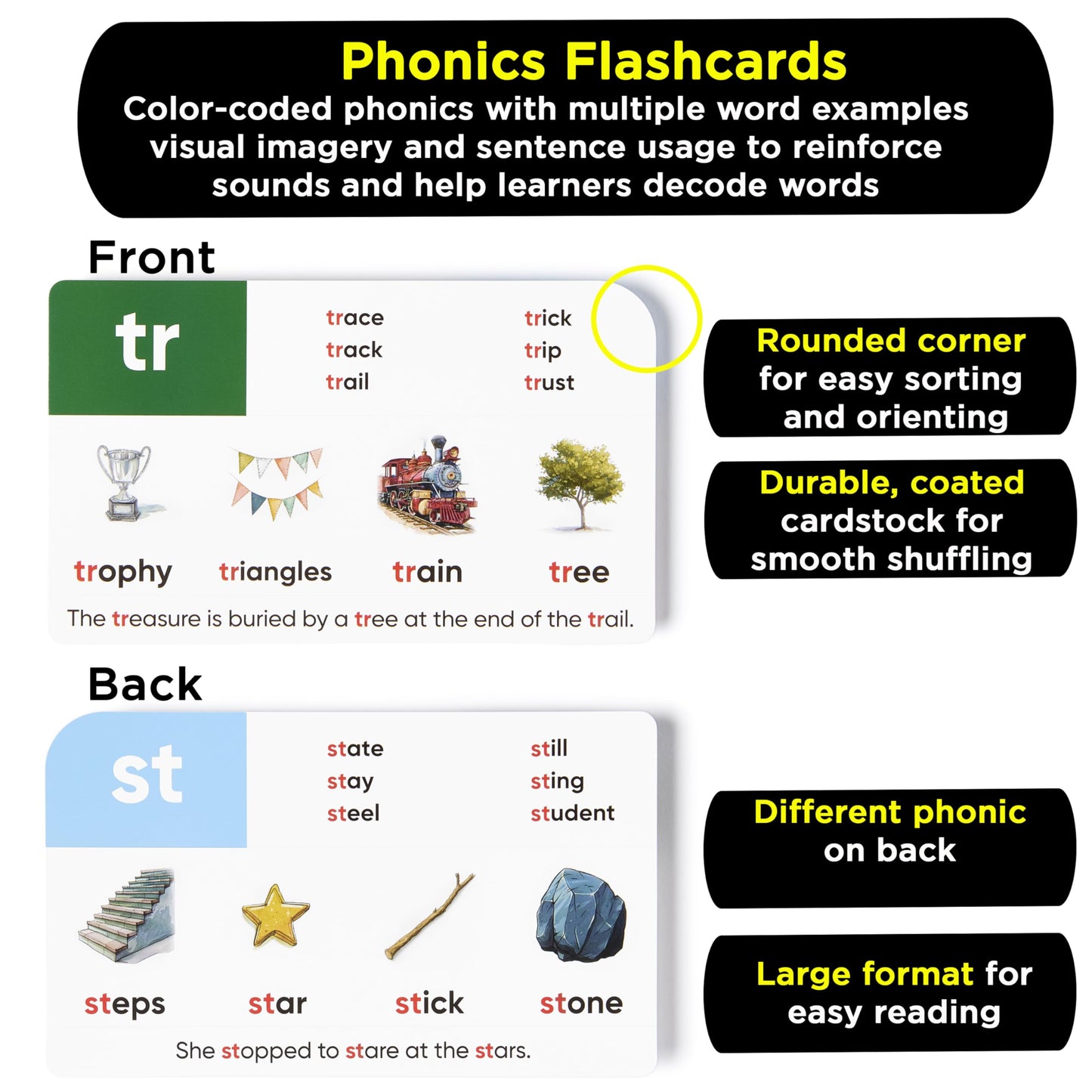 Think Tank Scholar – Award-Winning Phonics & Vocabulary Flash Cards for Ages 4–8 | 1000+ Words with Prefixes, Suffixes & CVC