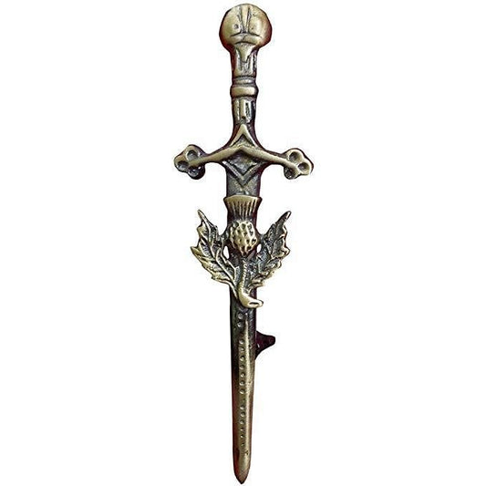 Thistle Sword Highland Scottish Kilt Pin Antique Finish Kilt Pin