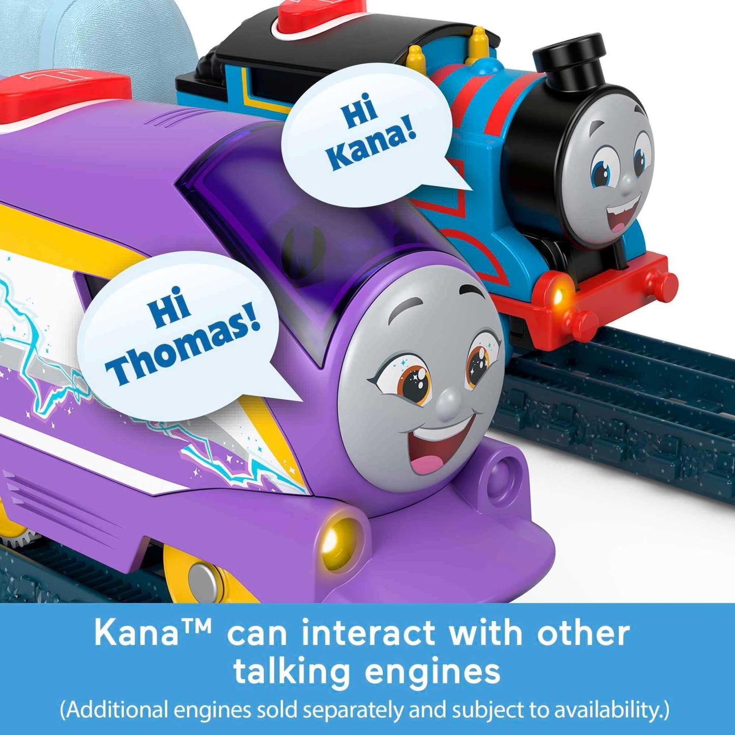 Thomas & Friends Kana Engine – Motorized Talking Train with Cargo Car (Ages 3+)