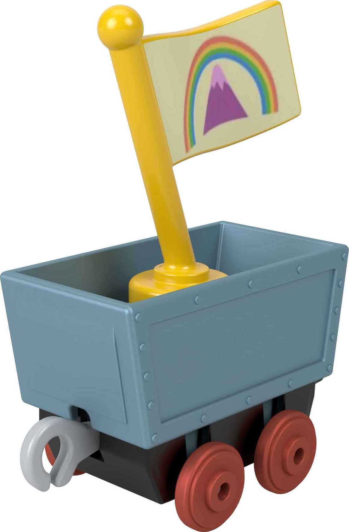 Thomas & Friends Diecast Crystal Cargo Engine with 3 Cars – Push-Along Train Play for Preschool