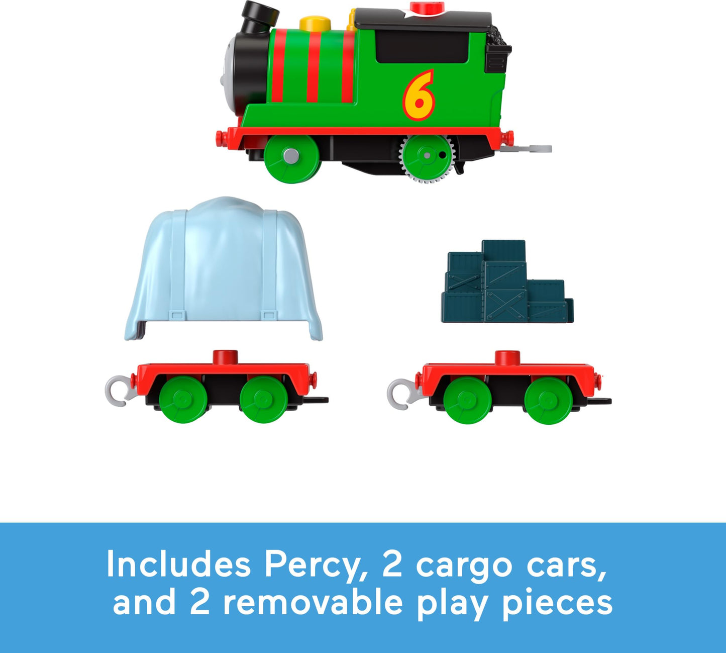 Thomas & Friends Percy Motorized Talking Train – Battery-Powered Engine with Sounds