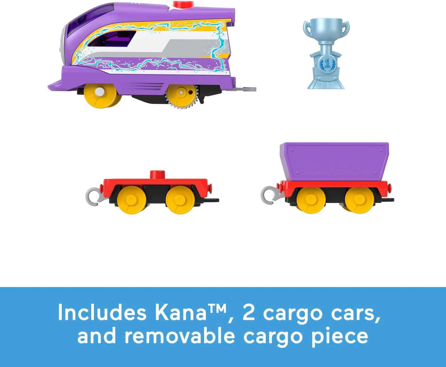 Thomas & Friends Kana Engine – Motorized Talking Train with Cargo Car (Ages 3+)