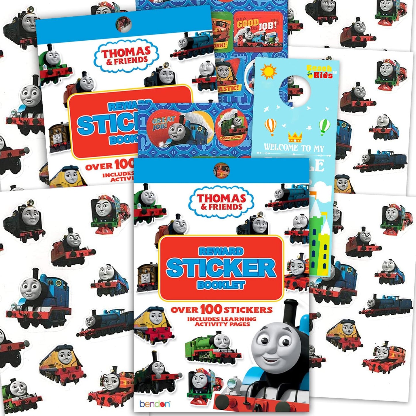 Thomas & Friends Reward Sticker Bundle – 2 Books, 200 Stickers with Emily & Sir Topham