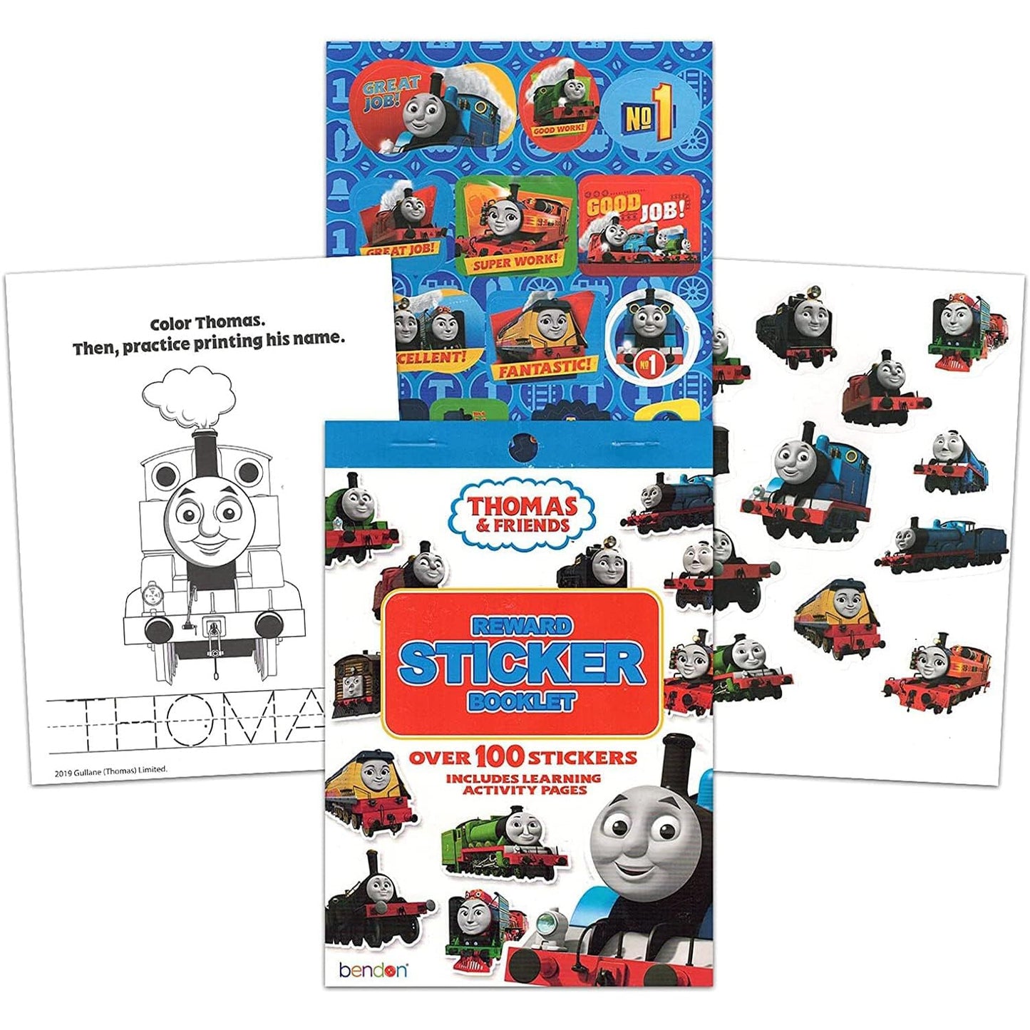 Thomas & Friends Reward Sticker Bundle – 2 Books, 200 Stickers with Emily & Sir Topham