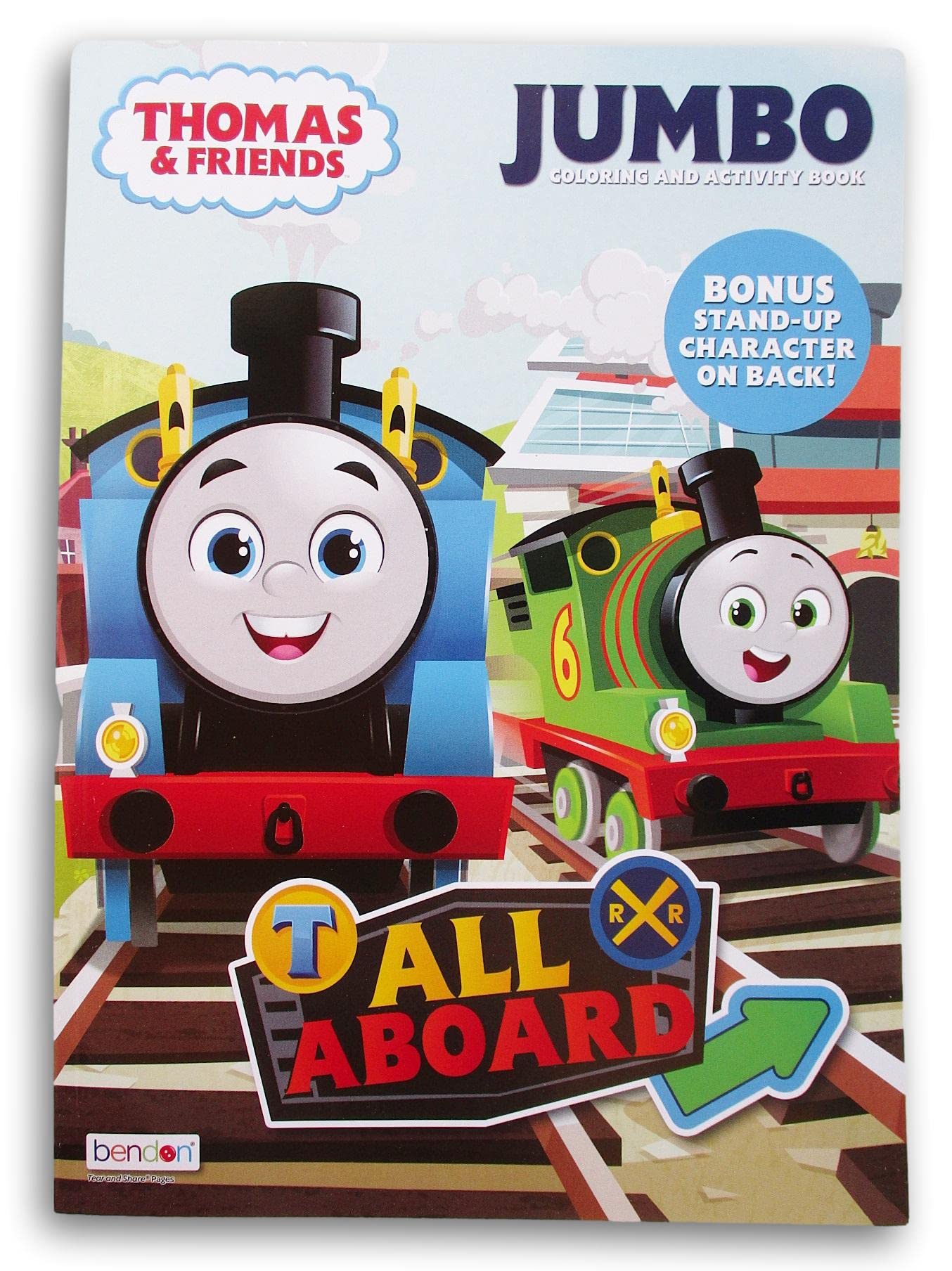 Thomas Coloring and Activity Book with Friends – 80 Pages | 7.75 x 10.75 in, Quiet Time Fun