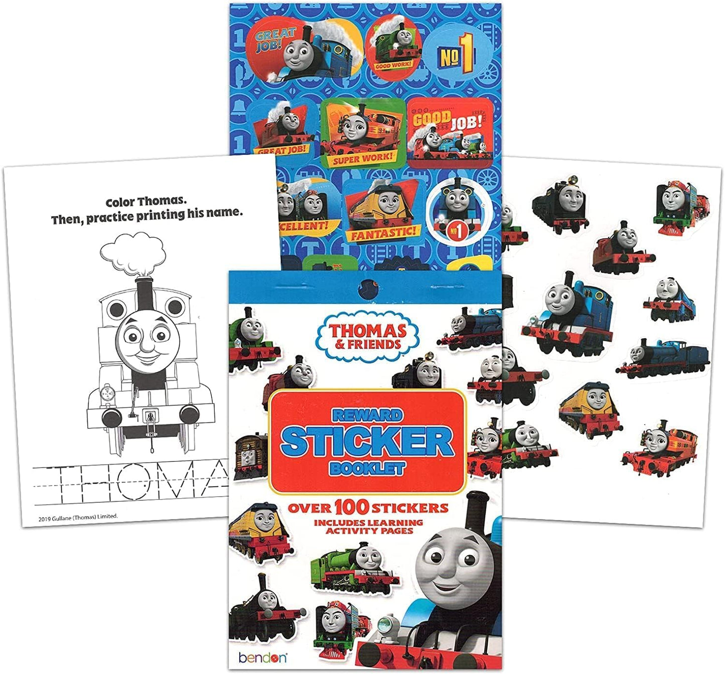 Thomas & Friends Coloring Book Bundle for Kids 4-8 | Coloring Pages, Activities & Stickers