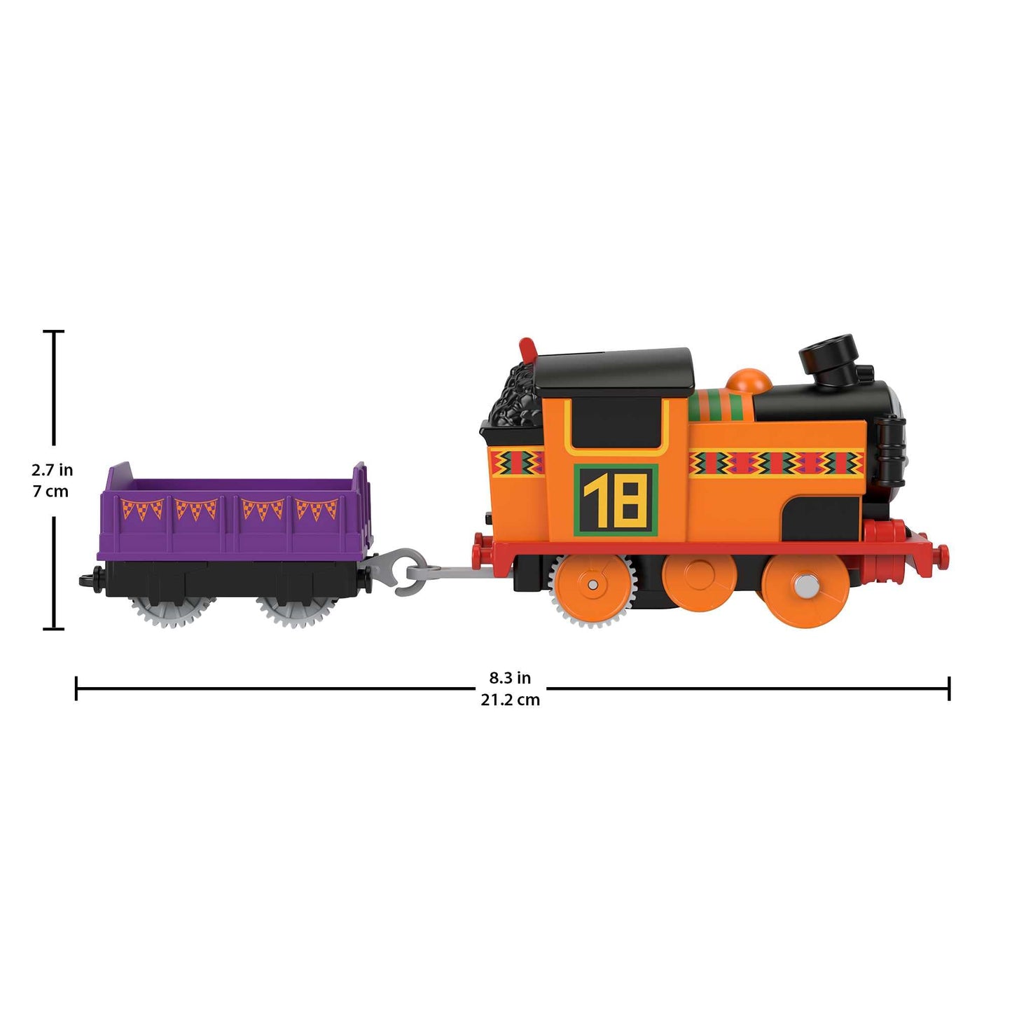 Thomas & Friends Nia Battery-Powered Engine with Cargo — Motorized Train for Pretend Play