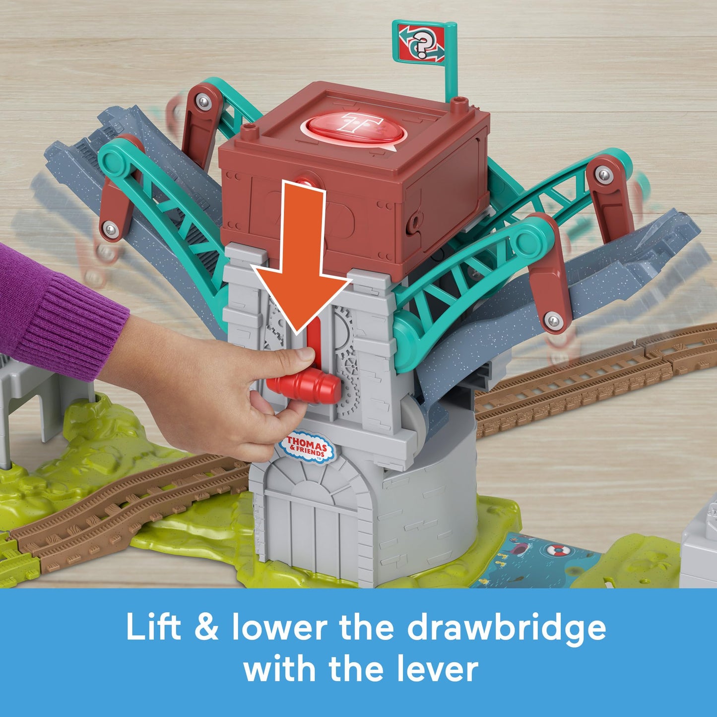 Thomas & Friends Talking Bulstrode & Which-Way Bridge Playset with Percy Engine — Ages 3+
