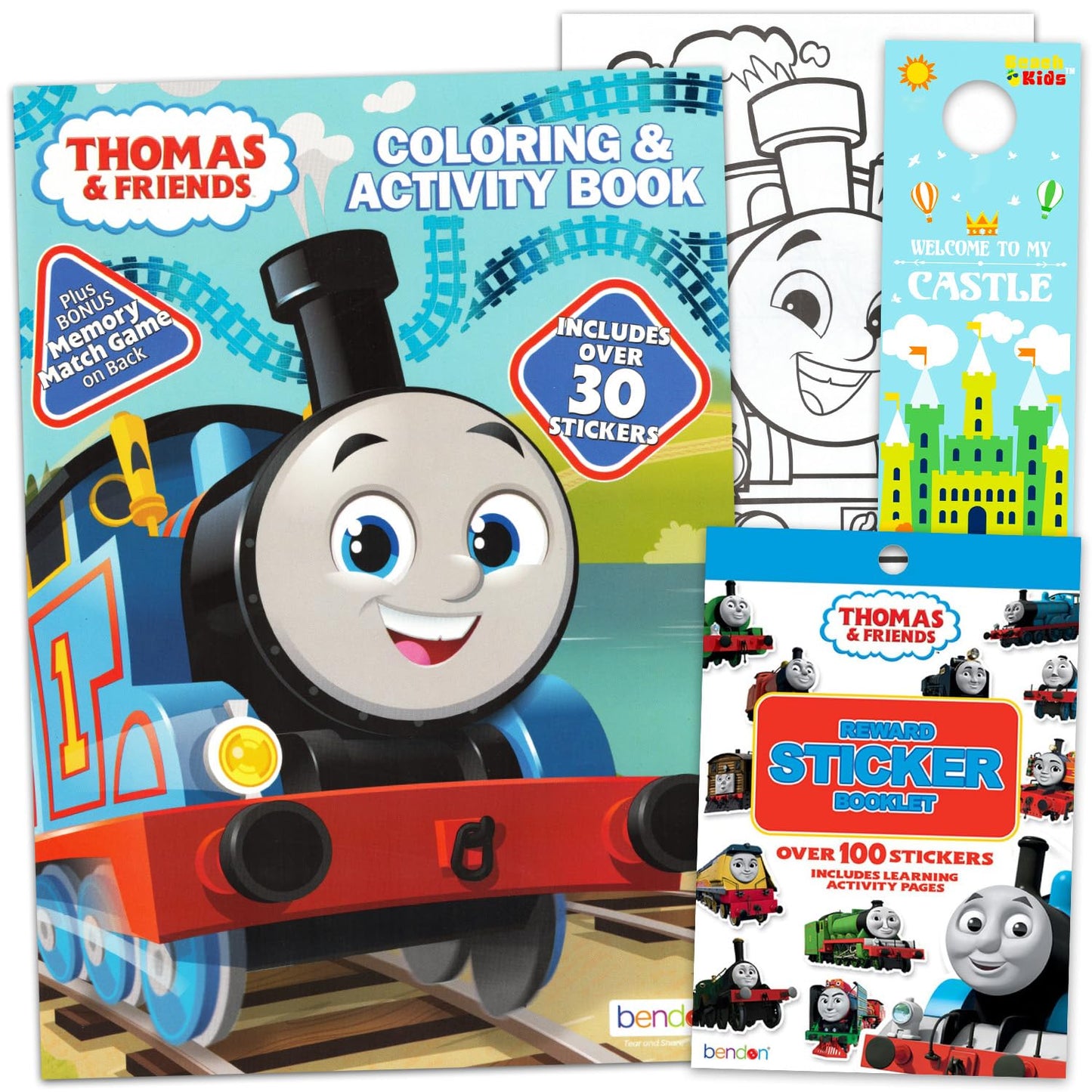 Thomas & Friends Coloring Book Bundle for Kids 4-8 | Coloring Pages, Activities & Stickers