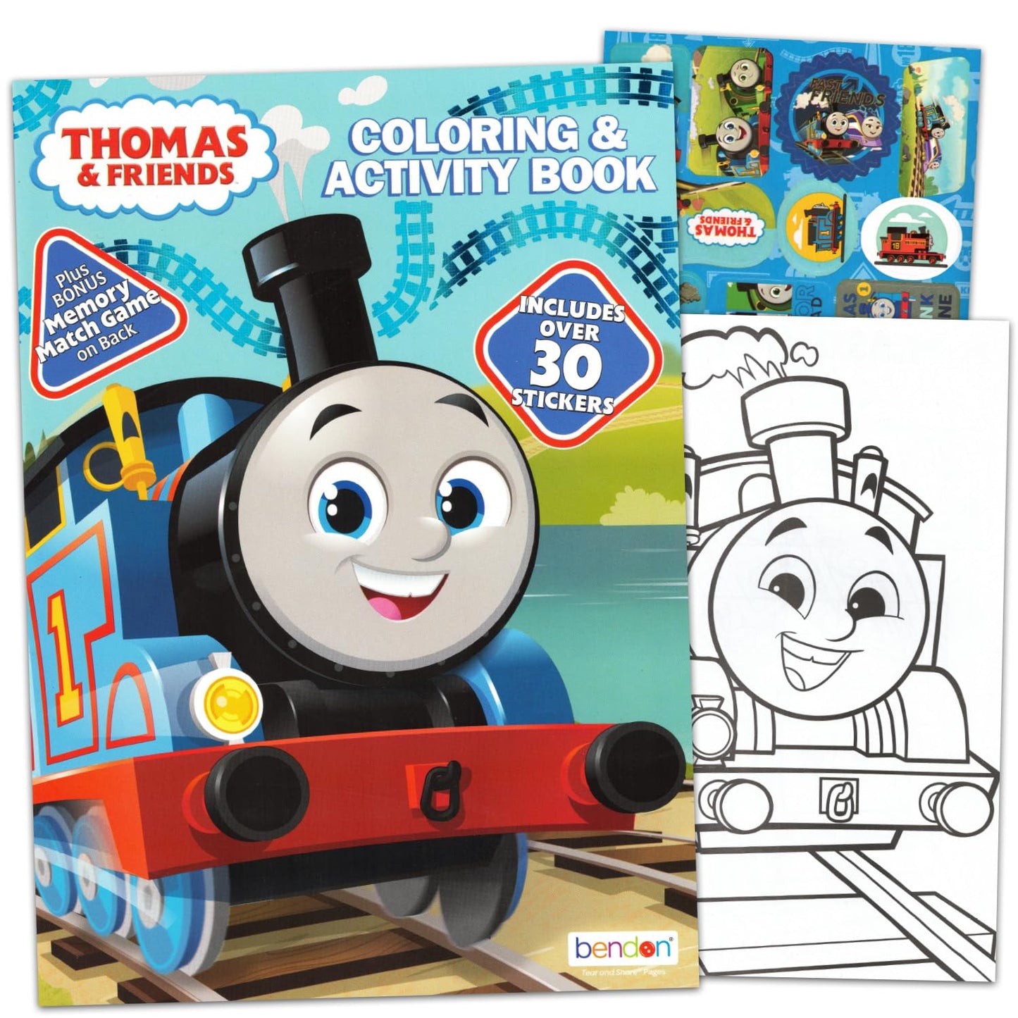 Thomas & Friends Coloring Book Bundle for Kids 4-8 | Coloring Pages, Activities & Stickers