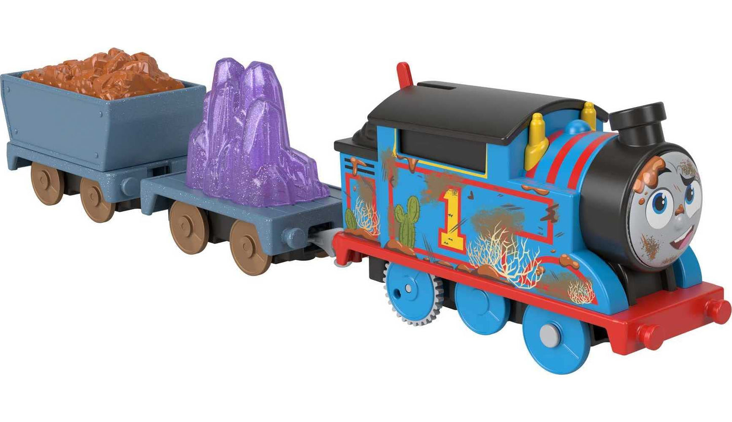 Thomas & Friends Crystal Caves Battery-Powered Train with Cargo – Preschool Engine, Ages 3+