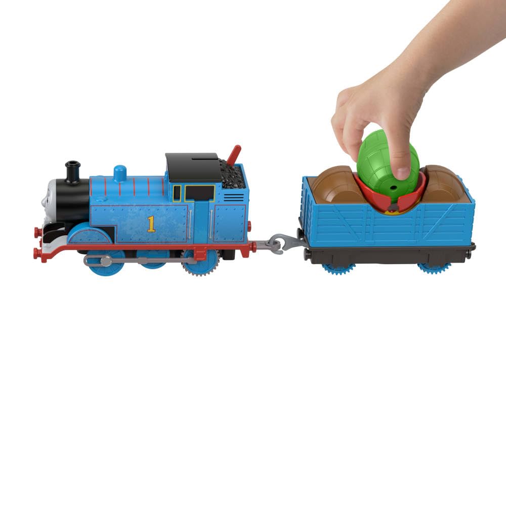 THOMAS & FRIENDS Load & Launch Barrel Delivery Set – Motorized Thomas Train & 18 ft Track