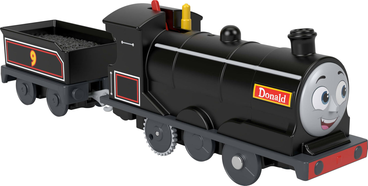 Thomas & Friends Donald Battery-Powered Engine with Cargo Car – Preschool Train Toy