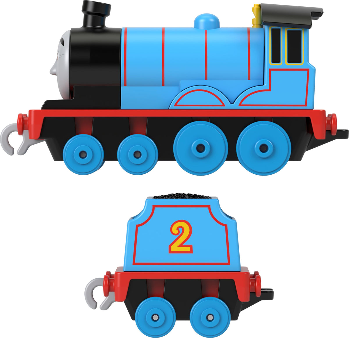 Thomas & Friends Edward Push-Along Engine with Tender – Diecast Train for Preschool Pretend Play (Ages 3+)