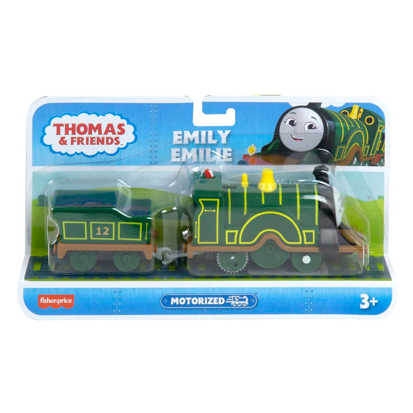 Thomas & Friends Emily Motorized Engine with Tender | Battery-Powered Train for Preschool Play