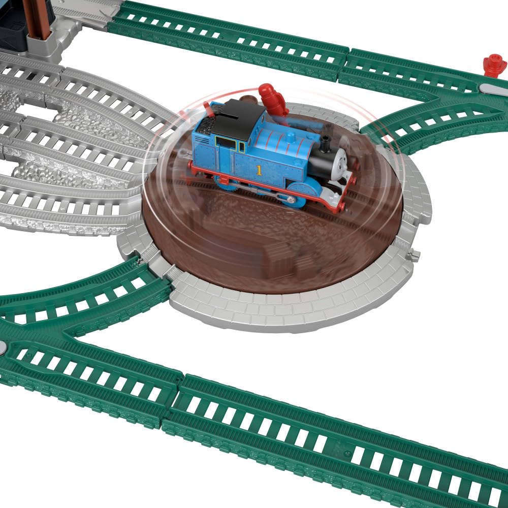 THOMAS & FRIENDS Load & Launch Barrel Delivery Set – Motorized Thomas Train & 18 ft Track
