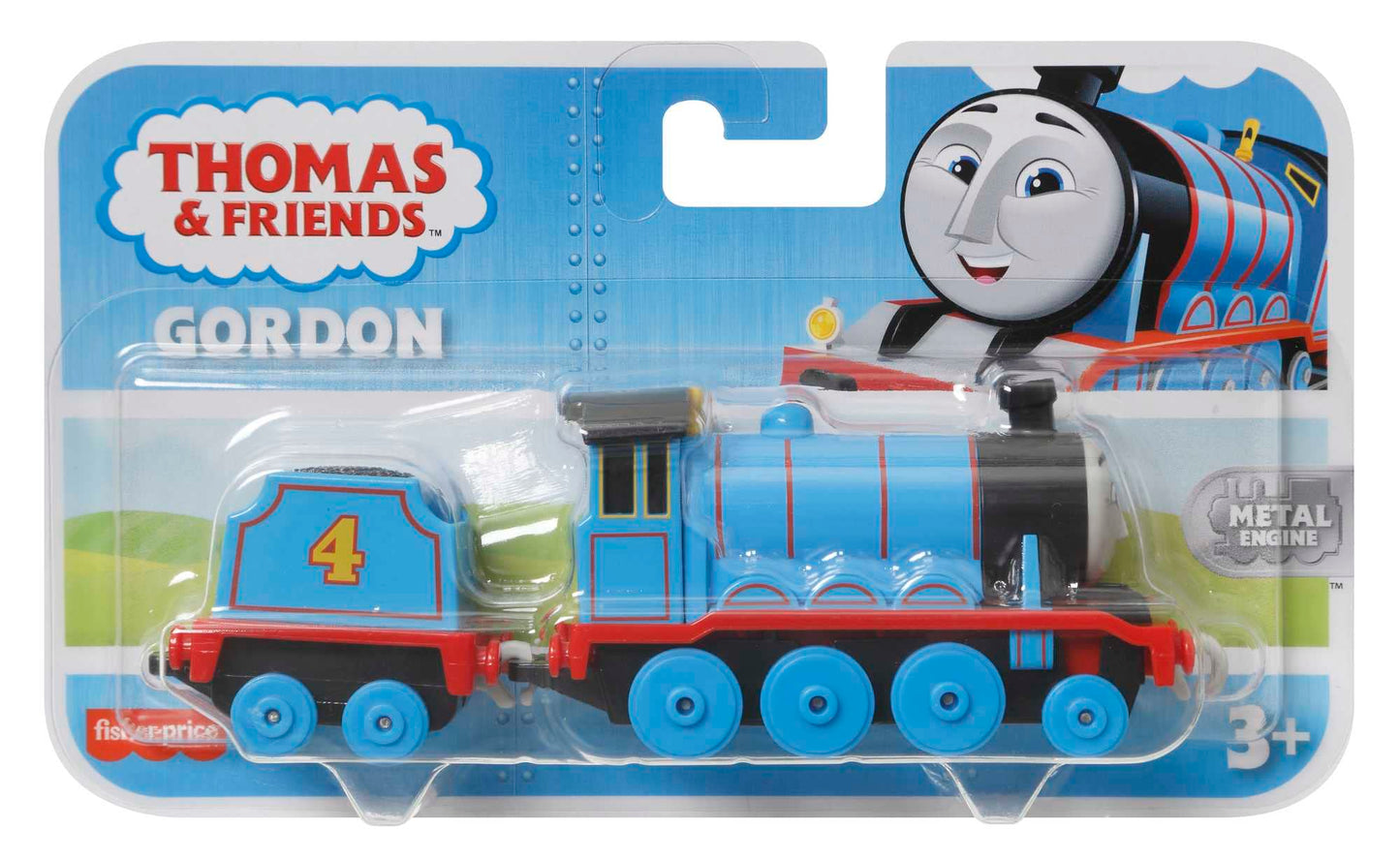 THOMAS & FRIENDS Gordon Engine - Fisher-Price Die-Cast Push-Along Train for Preschoolers 3+