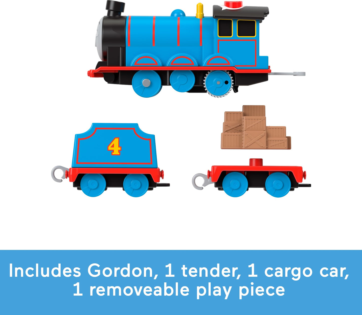 Thomas & Friends Gordon Motorized Talking Train – Battery-Powered Engine with Sounds & Phrases for Kids 3+