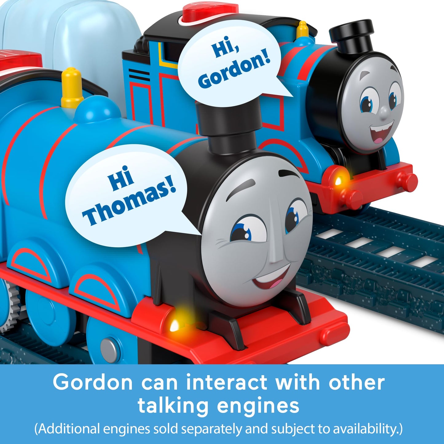 Thomas & Friends Gordon Motorized Talking Train – Battery-Powered Engine with Sounds & Phrases for Kids 3+