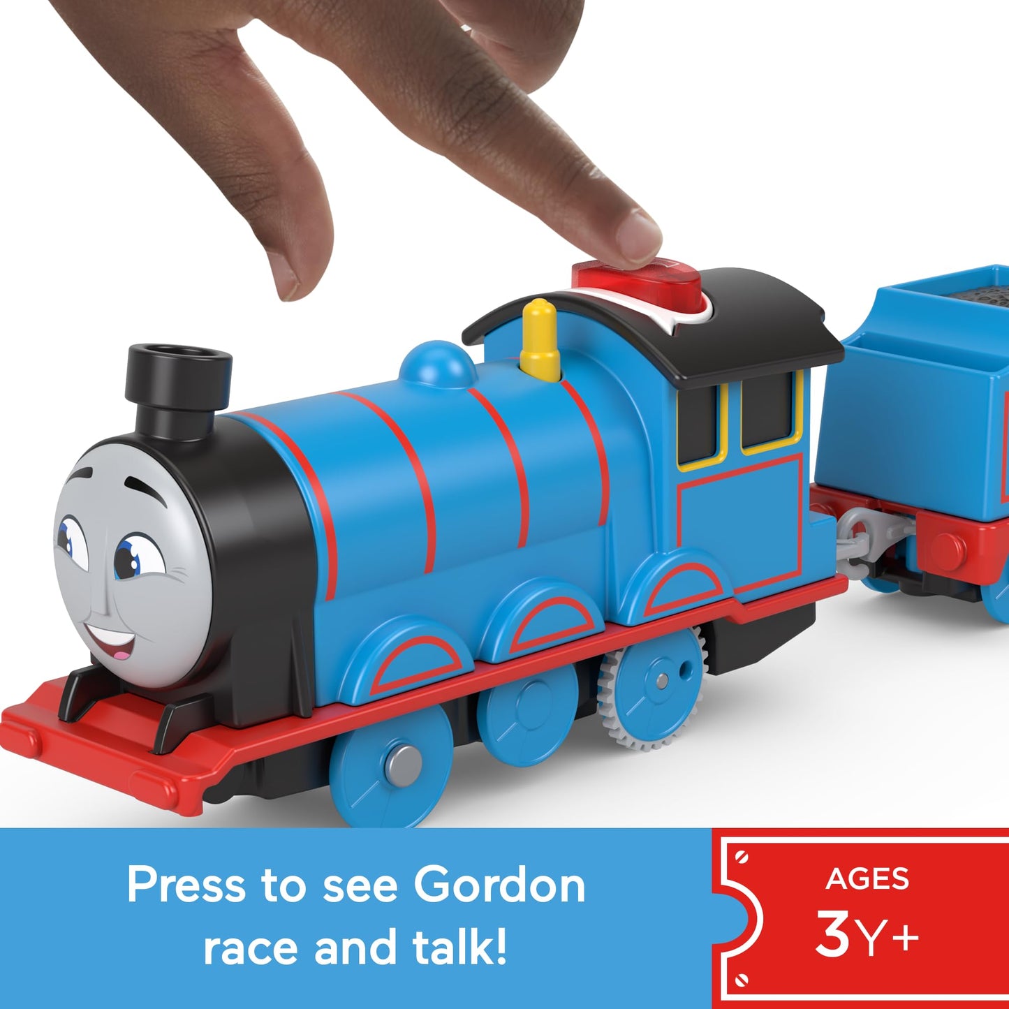 Thomas & Friends Gordon Motorized Talking Train – Battery-Powered Engine with Sounds & Phrases for Kids 3+
