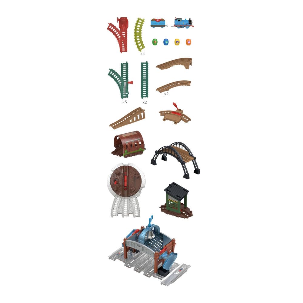 THOMAS & FRIENDS Load & Launch Barrel Delivery Set – Motorized Thomas Train & 18 ft Track